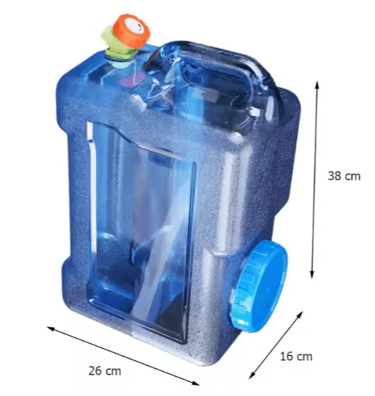 Portable Water Tank – 12 L Compact Water Canteen with Tap | Leak‑Proof & Lightweight Container UAE