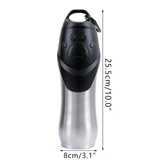 Stainless Steel Pet Drinking Water Bottle – Insulated, Leak‑Proof & Portable for Dogs & Cats