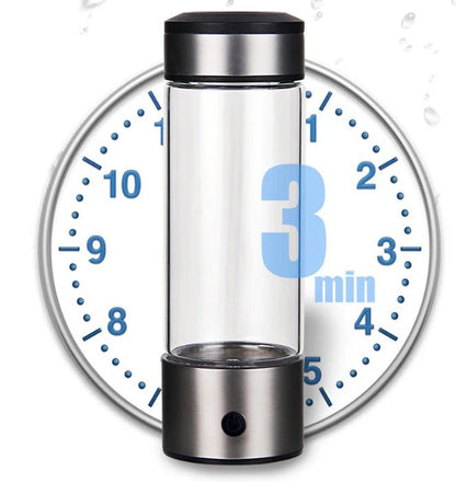 Portable Hydrogen Water Generator Bottle – Alkaline Water Ionizer | Rechargeable Ionizer Cup