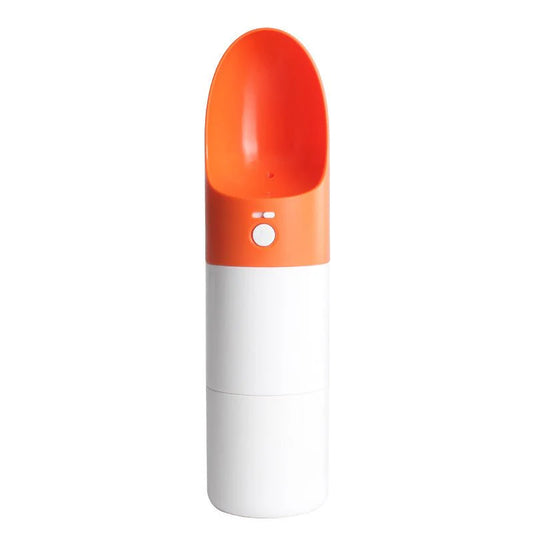 Portable Pet Water Bottle – 270ml Splash-Proof Rocket Cup with One-Key Lock | BPA-Free ABS