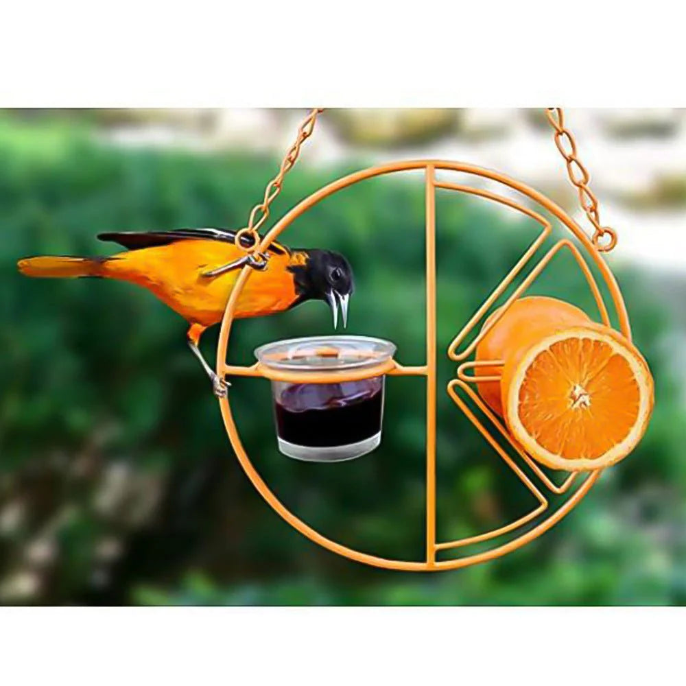 Outdoor Bird Feeding & Water Station – Dual Feeding Dish for Bird Food & Water | Easy‑Clean Garden Feeder