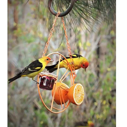 Outdoor Bird Feeding & Water Station – Dual Feeding Dish for Bird Food & Water | Easy‑Clean Garden Feeder