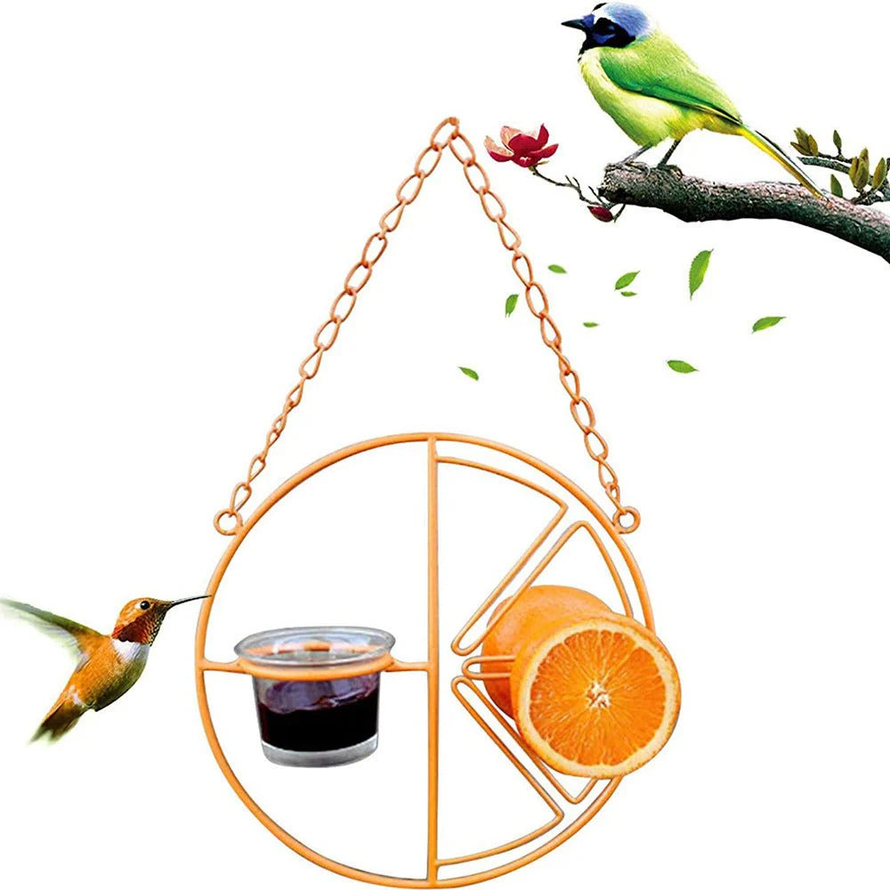 Outdoor Bird Feeding & Water Station – Dual Feeding Dish for Bird Food & Water | Easy‑Clean Garden Feeder
