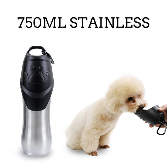 Stainless Steel Pet Drinking Water Bottle – Insulated, Leak‑Proof & Portable for Dogs & Cats
