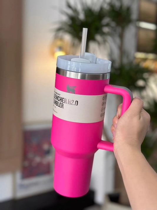 Stanley Stainless Steel Tumbler – 40 oz Quencher H2.0 FlowState™ | Vacuum‑Insulated with Straw Lid