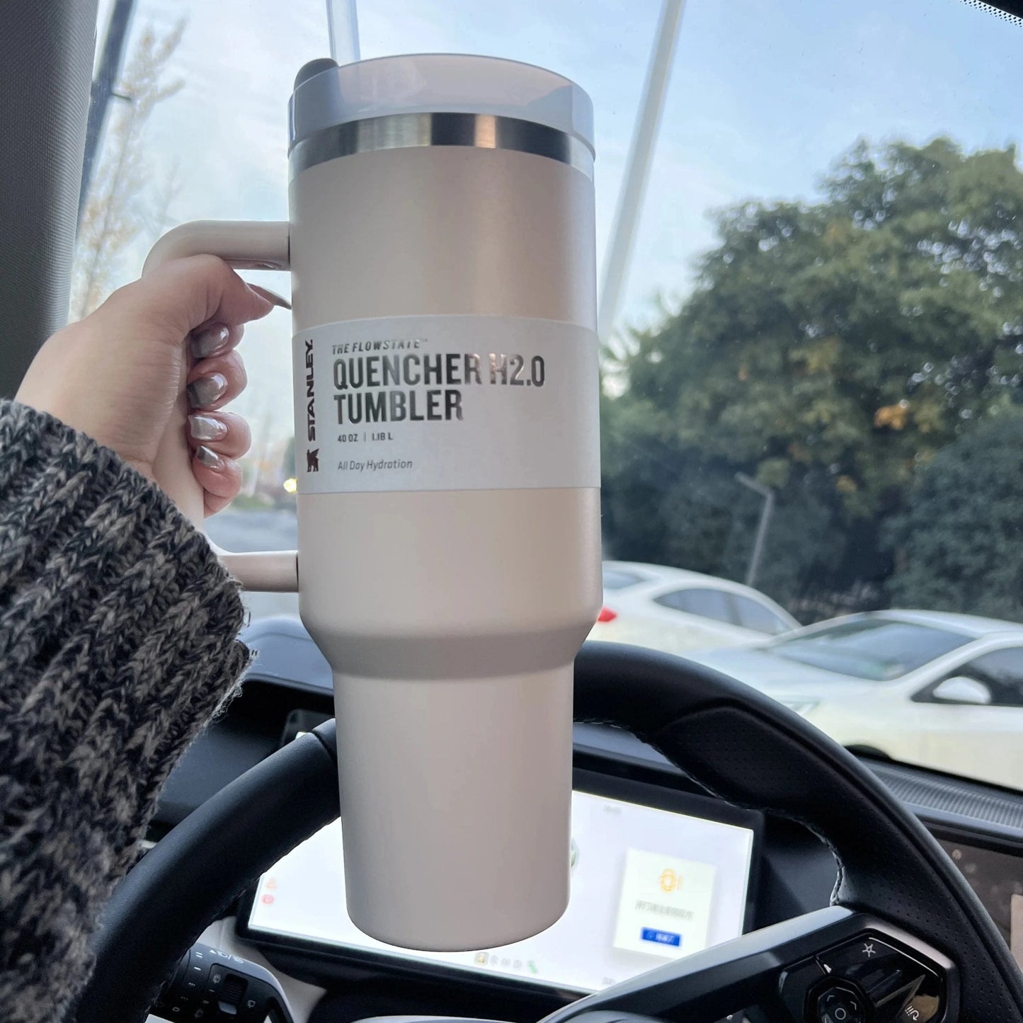 Stanley Stainless Steel Tumbler – 40 oz Quencher H2.0 FlowState™ | Vacuum‑Insulated with Straw Lid