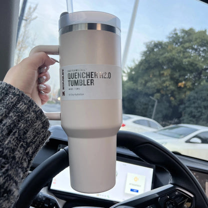Stanley Stainless Steel Tumbler – 40 oz Quencher H2.0 FlowState™ | Vacuum‑Insulated with Straw Lid