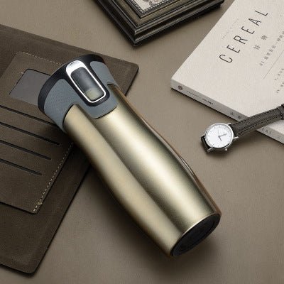 Vacuum-Insulated Stainless Steel Travel Mug – Thermal Tea Bottle & Water Flask | Leak‑Proof & Sweat‑Free