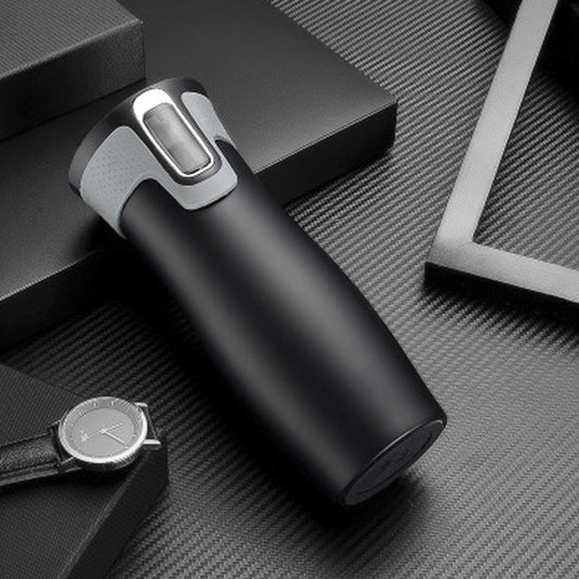 Vacuum-Insulated Stainless Steel Travel Mug – Thermal Tea Bottle & Water Flask | Leak‑Proof & Sweat‑Free